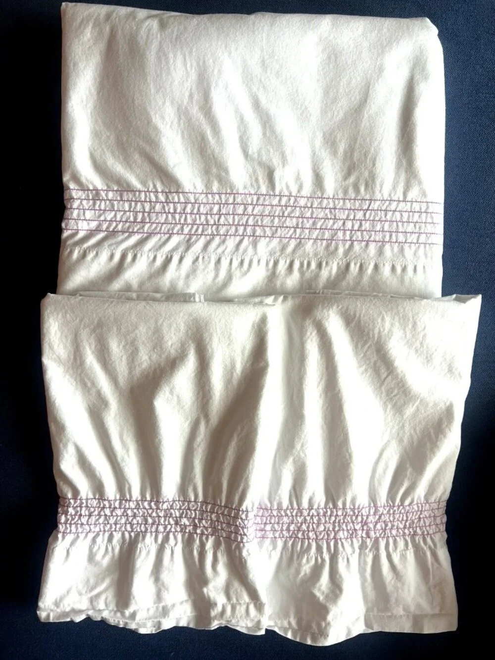 TELERIE VISCONTI Italian KING 3 Pc Sheet Set 100% Cotton Luxury Made In Italy